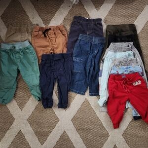 Lot Of 13 Boys 18 Months Pants Jeans Bottoms